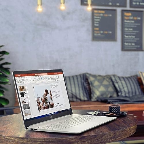 HP 2023 Laptop for Business and Student, 15.6'' HD Display, AMD Ryzen 3 5300U 4-Core Processor, 16GB RAM, 512GB SSD, Wi-Fi, Type-C, Media Card Reader, Windows 11 Home, Silver, KKE Accessories