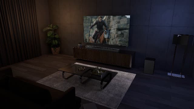 TCL Q85H Q Class 7.1.4 Channel Sound Bar with Dolby Atmos, DTS:X, Ray Danz Technology, Wireless Subwoofer, Wireless Surround Speakers, and Bluetooth Music Streaming