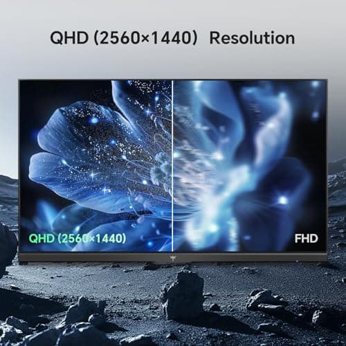 KTC 27 Inch QHD Computer Monitor 100Hz, Up to 120Hz, IPS Panel, 2K 1440P PC Gaming Monitor for Home Office, Adaptive-Sync Support, HDR10, Tilt Adjustable, H27D9
