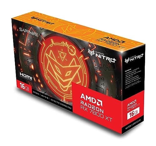 Sapphire 11330-01-20G Nitro+ AMD Radeon RX 7800 XT Gaming Graphics Card with 16GB GDDR6, AMD RDNA 3