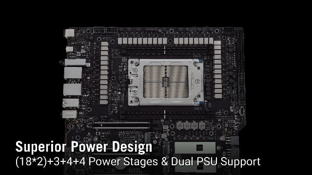 ASUS Pro WS TRX50-SAGE WIFI CEB Workstation motherboard, AMD Ryzen Threadripper PRO 7000 WX,ECC R-DIMM DDR5, 36 power-stage, WiFi 7,PCIe 5.0 x 16,PCIe 5.0 M.2, 10 Gb and 2.5 Gb LAN, multi-GPU support.