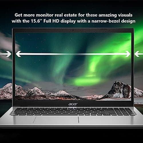 acer Aspire 1 A115-32-C96U Home & Student Slim Laptop (15.6" FHD, Intel Celeron N4500, 16GB RAM, 512GB SSD, UHD Graphics) 1-Year Office 365, Ethernet, Wi-Fi, Webcam, IST Hub, Win 11 Home, Silver