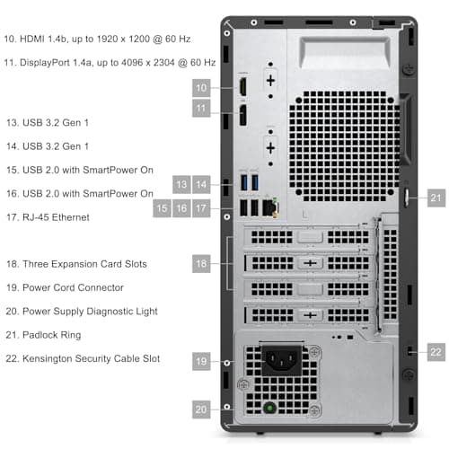 Dell OptiPlex 7020 Desktop Computers, 7000 Tower PC, Intel 6-Core i5-12500 (Beat i7-11700), 32GB DDR5 RAM, 1TB PCIe SSD, DVDRW, WiFi Adapter, RJ-45, HDMI, DisplayPort, KB and Mouse, Windows 11 Pro
