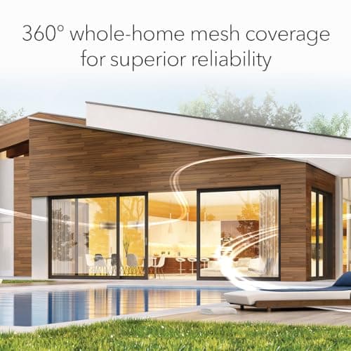 NETGEAR Orbi 770 Series Tri-Band WiFi 7 Mesh Network System (RBE773) - Router + 2 Satellite Extenders, Security Features, Up to 11Gbps, Covers up to 8,000 sq. ft., 100 Devices, 2.5 Gig Internet Port