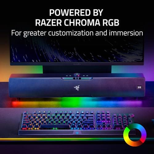 Razer Leviathan V2 Pro: Multi-Driver PC Gaming Soundbar with Subwoofer - Beamforming Surround Sound with AI Head Tracking - Chroma RGB - Bluetooth 5.0 & 3.5mm - for PC, Desktop/Laptop, Mobile, Switch