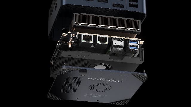 M4 Plus Oculink Mini Light Gaming PC, Ryzen 9 7940HS 11 Pro Mini Computers, 32GB DDR5, PCIe 4.0 x4 1TB SSD, Wi-Fi 6E AX210, Dual 2.5GbE LAN, USB 4 8K60Hz