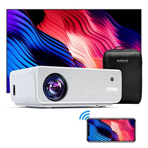ONOAYO 5G WiFi Projector 9800L Full HD Native 1920×1080P Bluetooth Projector, ±50° 4P/4D Keystone Support 4K&Zoom, Full Sealed Optical/LCD/LED/Home/Outdoor Wireless Portable Projector for Phone,PC