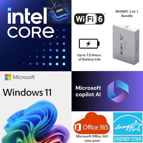 HP 14 Ultrabook • Back to School Limited Edition w/Microsoft 365 • Intel 4-Core CPU • 16GB RAM • 1.6TB Storage (128GB OnBoard w/ 512GB Portable Drive + 1TB OneDrive) • Black • Win 11