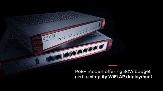 Zyxel High Speed Cyber Security Firewall | 2x Multi-Gig 2.5G | VPN | Business Class Recommended up to 100 Users | Nebula Cloud Option | Hardware Only [USGFLEX200H]