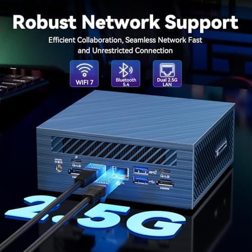 GEEKOM IT1 Mega AI Mini PC with Intel Ultra 9 185H(14th Gen) | 32GB DDR5 | 2TB NVMe SSD | Dual LAN | Intel Arc GPU | AI NPU| WiFi 7 + Bluetooth 5.4 | 8K Quad Display | SD Slot | USB4 | Windows 11 Pro