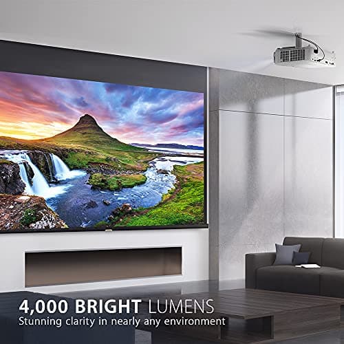 ViewSonic PX748-4K UHD 4K Projector with 4000 Lumens, 240 Hz, 4.2ms, HDR Support, Auto Keystone, Dual HDMI, and USB C for Home Theater, Stream Netflix with Dongle