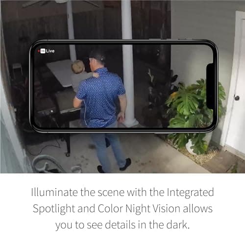 Arlo Essential Security Camera 2K | Outdoor-Indoor | 2nd Gen | Wireless with Spotlight, 2-Way Audio, Color Night Vision, Live Stream, Motion Activation, Real Time Notifications - White, 2 Camera