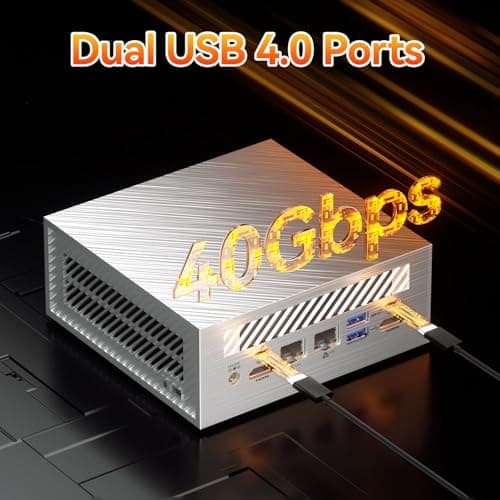 GEEKOM AE8 Max Mini Desktop Computer, AMD Ryzen7 8745HS(8C/16T,up to 4.9GHz),32GB DDR5 RAM & 1TB SSD, Mini PC Windows 11 Pro/AMD Radeon 780M/USB3.2 * 4/2.5G LAN for Gaming/Business