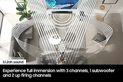 SAMSUNG HW-S800B/ZA 3.2.1ch Soundbar w/ Wireless Dolby Atmos DTS Virtual:X, Ultra Slim Design, Q Symphony, SpaceFit Sound, Airplay 2, Game Pro Mode, Alexa Built-In, 2022, Black