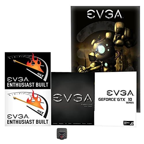 EVGA GeForce GTX 1080 SC GAMING ACX 3.0, 8GB GDDR5X, LED, DX12 OSD Support (PXOC) Graphics Card 08G-P4-6183-KR (Renewed)