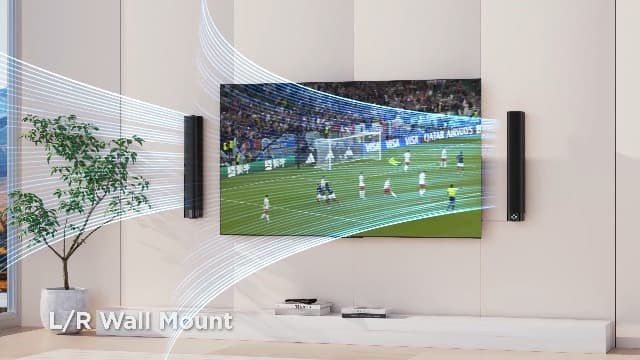 Sound Bar for Smart TV, Soundbar with Bluetooth/ARC/Opt/AUX Connect, Auto Volume Boost, 3 Equalizer Modes, 2 in 1 Detachable Soundbar for TV/PC/Gaming/Projectors