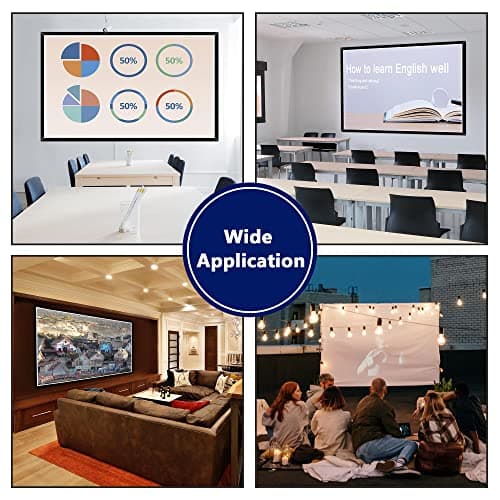 Yescom 177" 16:9 DIY Projection Screen Material Matte White PVC Projector Screen Coated 154"x86" Indoor Outdoor Home Theater Conference Room