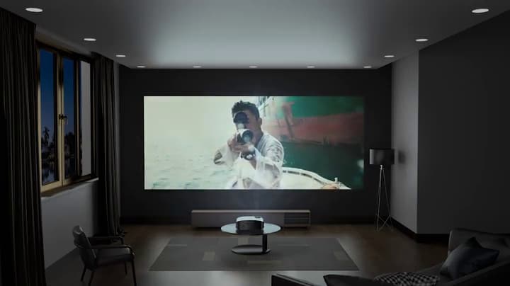 GooDee Projector, 2023 Dolby Native 1080P Video Projector, 15000L Outdoor Movie Projector, 230" Supported Home Projector, Compatible with Fire TV Stick, PS4, HDMI, VGA, AV and USB, Black (YG600)