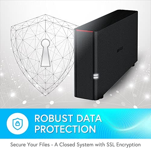 BUFFALO LinkStation 210 6TB 1-Bay NAS Network Attached Storage with HDD Hard Drives Included NAS Storage That Works as Home Cloud or Network Storage Device for Home