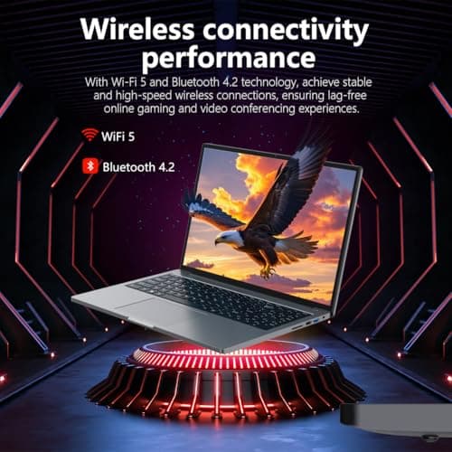 ZOLWAYTAC Gaming Laptop 16" Ultra-Slim - Intel Core i5-(Up to 3.5GHz), 12GB DDR4 + 512GB SSD, 1920x1200 IPS 16:10 Display, WiF& BT, HDMI/Type-C - Aluminum Laptop for Work & Play