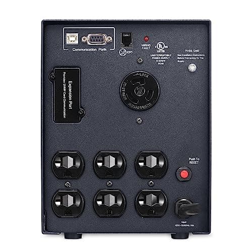 CyberPower PR2200LCDSL Smart App Sinewave UPS System, 2070VA/1980W, 7 Outlets, AVR, Mini-Tower