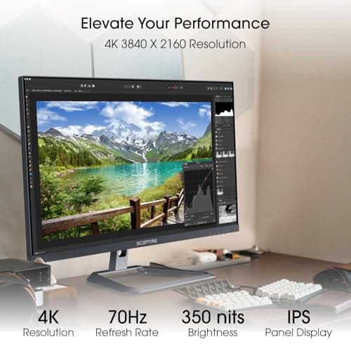 Sceptre New IPS 27-inch 4K Monitor 3840 x 2160 up to 70Hz Build-in Speakers 2025