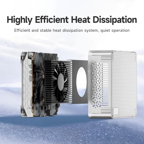 wo-we H5 Mini PC Intel Twin Lake N150 (3 Year After-Sale Support) 16GB DDR4 RAM 512GB M.2 PCLe SSD 4C/4T 4K Triple Display Dual HDMI&Type-C,USB3.2 x4 Mini Desktop Computer for Home Office Business
