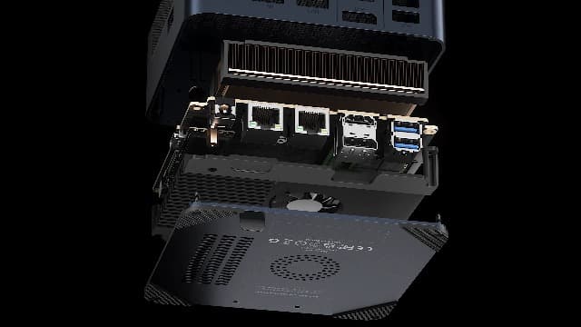 M4 Neo Mini PC, Mini Computers, AMD Ryzen 7 7840HS Gaming PC, 32GB DDR5 1TB PCIe SSD Desktop Computers, 4K Triple Display, USB4, Oculink, Dual 2.5G LAN, Wi-Fi 6E/BT5.2, for Home & Office