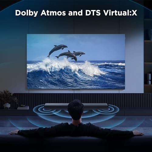 TCL S55H S Class 2.1 Channel Sound Bar with Dolby Atmos, DTS Virtual:X, Wireless Subwoofer, Bluetooth Music Streaming, and Auto Room Calibration