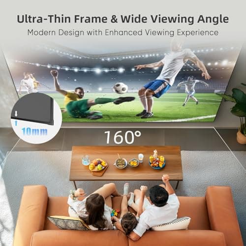 NothingProjector Projector Screen, 120 inch, Ambient Ceiling Light Rejecting ALR CLR, 4K Ultra HD Fixed Frame 16:9, PET Crystal, On Wall Mount for Ultra Short Throw Projectors, Classic Series NothPJ