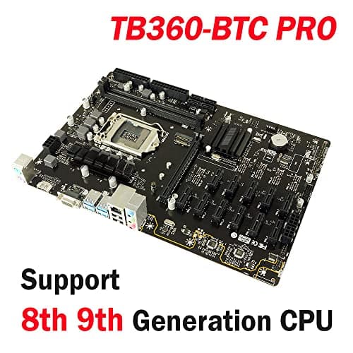 Mining Motherboard for BIOSTAR TB360-BTC PRO 12Video Card LGA 1151 DDR4 for BTC Miner Machine Bitcoin Mining