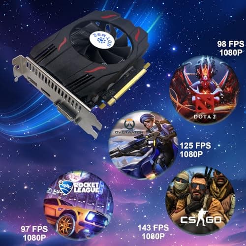 AMD Radeon RX 550 Graphics Card, 4GB GDDR5 128 Bit 1183MHz DP HDMI DVI-Output GPU, PCIE 3.0 Computer Gpu Support Up to 4K Video Card for Office and PC Gaming