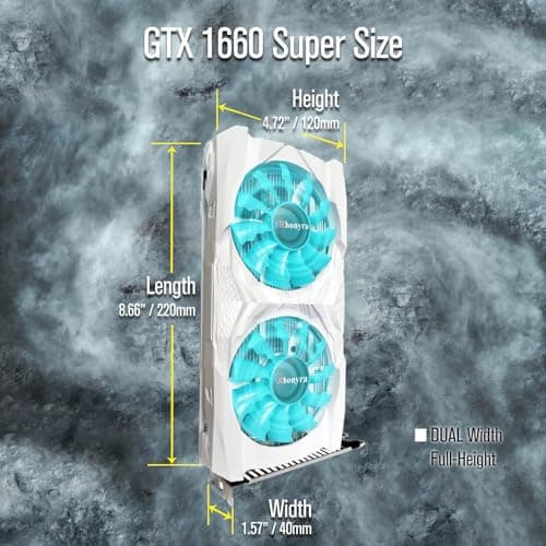GTX 1660 Super 6GB Graphics Card GDDR6 192 Bit PCI-e 3.0 x16 4 Monitors Video Card Support DirectX 12 OpenGL4.5 HDMI and 3*DisplayPort 1.4a