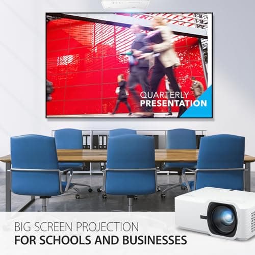 ViewSonic LS740HD 5000 Lumens 1080p Laser Projector with 1.3x Optical Zoom, H/V Keystone, 4 Corner Adjustment, and 360 Degrees Projection for Auditorium, Conference Room and Education