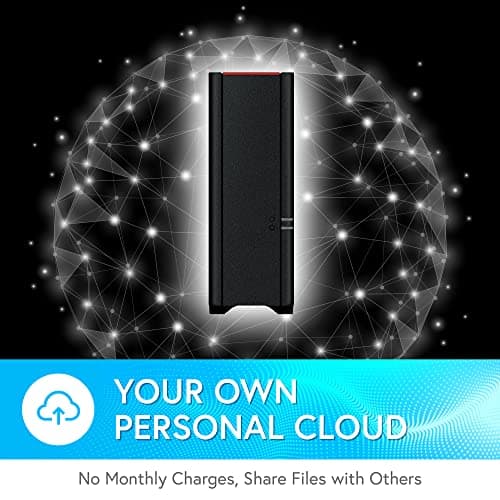 BUFFALO LinkStation 210 6TB 1-Bay NAS Network Attached Storage with HDD Hard Drives Included NAS Storage That Works as Home Cloud or Network Storage Device for Home