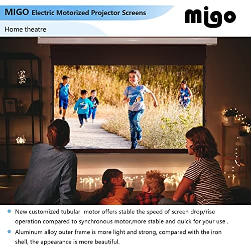 150 Inch Pull Down Projector Screen, Grey Crystal 2.0 Gain Partial Ambient Light 4K HD Tab-Tensioned Projector Screen Wall Mount Ceiling Mount for Short Throw Projector Movie Home Theater Cinema