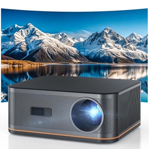 [1500 ANSI/Auto Focus] 4K Home Theater Projector with WiFi 6 and Bluetooth 5.2, HAPPRUN 300'' Movie Projector for Indoor/Outdoor, Smart Proyector Compatible with Phone/TV Stick/PC/PS5