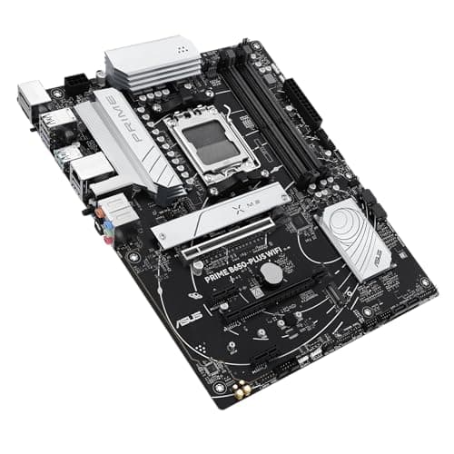 ASUS Prime B650-PLUS WiFi AMD B650 AM5 Ryzen™ Desktop 9000 8000 & 7000 ATX Motherboard, DDR5, PCIe 5.0 M.2, 2.5Gb LAN, WiFi 6E, HDMI™, SATA 6 Gbps, USB Type-C®, BIOS Flashback™, Thunderbolt™ 4 Header
