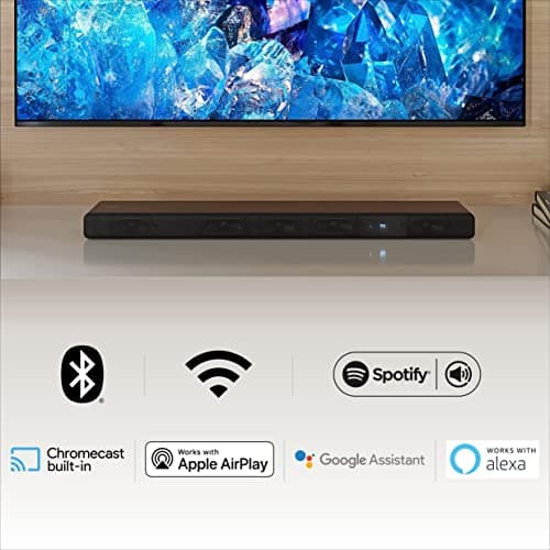 Sony HT-A3000 3.1ch Dolby Atmos TV Sound Bar with DTS:X, 360 Spatial Sound Mapping, Dual Subwoofers, Wi-Fi, Bluetooth, Airplay 2