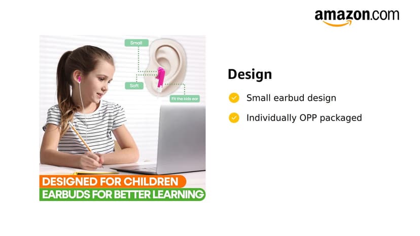 50 Pack Bulk Kids Earbuds for School Classroom Library, Student Wired Earphones with 3.5 mm Jack Multi Colored Earphones for Computer Chromebook Laptop PC (HY01,50 Mixed)