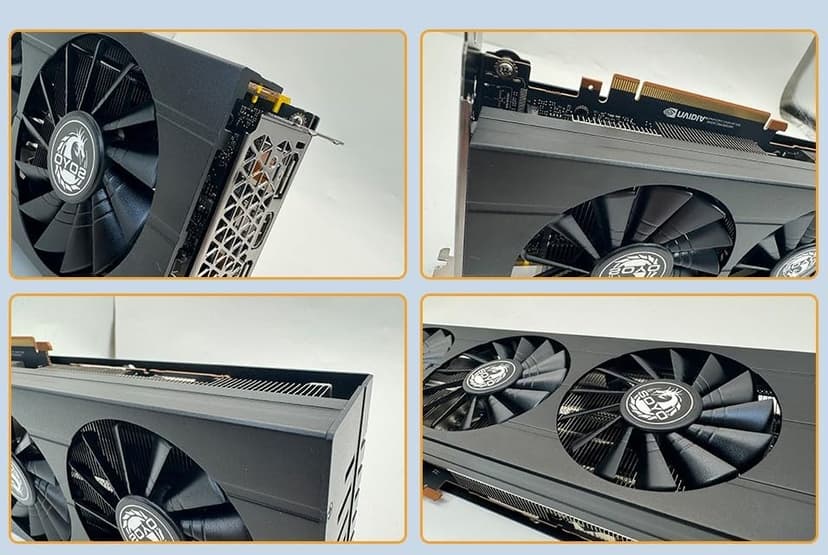 RTX 2080 Graphics Card, 8 GB GDDR6 Performance 101% of 4060 119% of RTX 3060 129% of 2060 Super 256bit 1515/1710/1750 MHz Base/Boost/Mem HDMI 2xDP 8K PCle 3.0x16 Ray Tracing 6+8 pin pwr Cable req'd