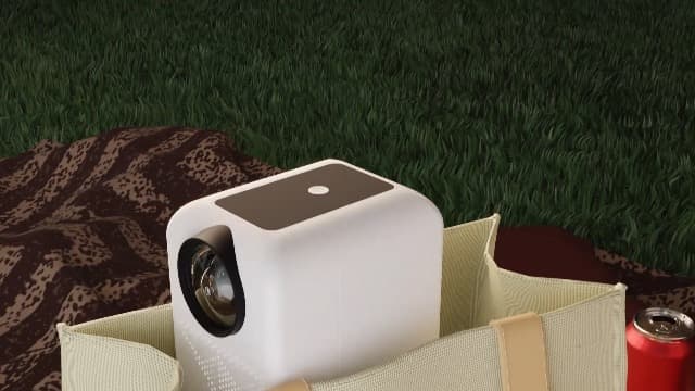 HP Projector CC180W Promo 3 in1, Portable HD Projector - outdoor projector and screen combo, USB-C Power Bank, short throw projector with wifi and bluetooth, Remote Control
