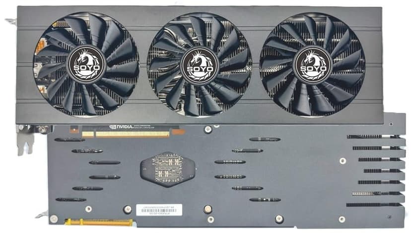 RTX 2080 Graphics Card, 8 GB GDDR6 Performance 101% of 4060 119% of RTX 3060 129% of 2060 Super 256bit 1515/1710/1750 MHz Base/Boost/Mem HDMI 2xDP 8K PCle 3.0x16 Ray Tracing 6+8 pin pwr Cable req'd