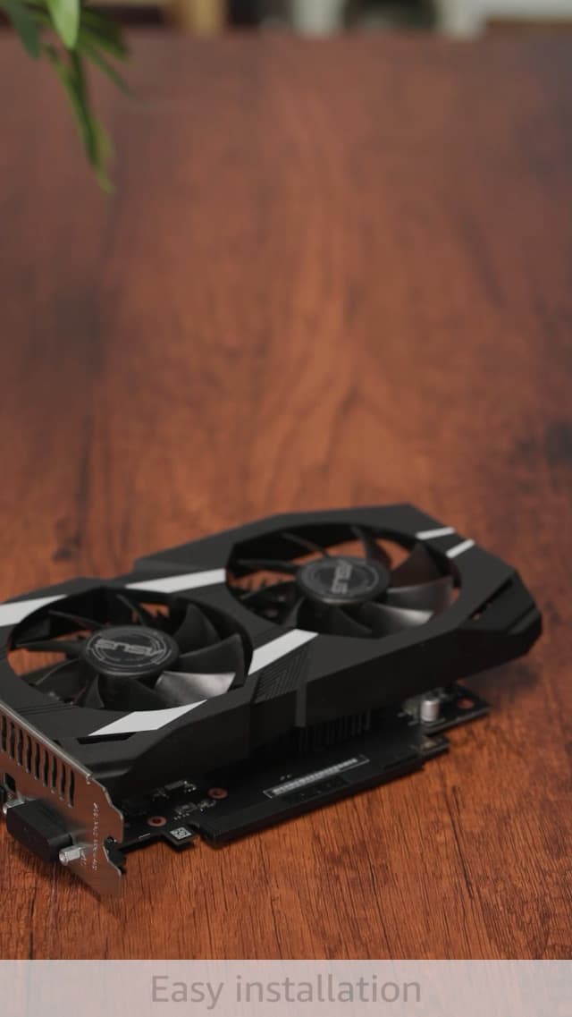 ASUS Dual NVIDIA GeForce RTX 3050 6GB OC Edition Gaming Graphics Card - PCIe 4.0, 6GB GDDR6 Memory, HDMI 2.1, DisplayPort 1.4a, 2-Slot Design, Axial-tech Fan Design, 0dB Technology, Steel Bracket