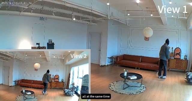 virtavo XD1 Indoor Security WiFi Camera, Wireless, Dual-Lens 360° PTZ Baby Monitor & Pet Cam, Motion Tracking, 2-Way Audio, Night Vision, Cloud/SD Storage, Phone App