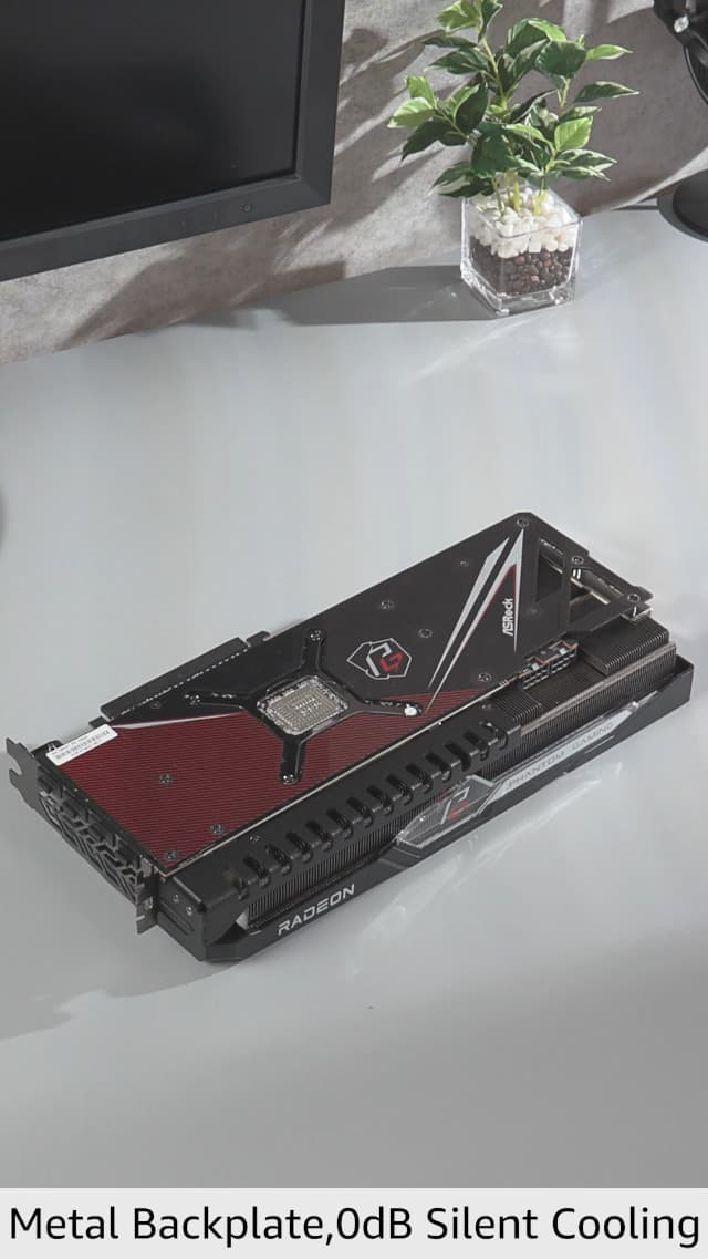 ASRock AMD Radeon™ RX 7900 XT Phantom Gaming 20GB OC Graphics Card 320 Bit 7680 x 4320 0dB Silent Cooling 3 x DisplayPort™ 2.1 GDDR6 1 x HDMI™ 2.1 20Gbps PCI Express 4.0