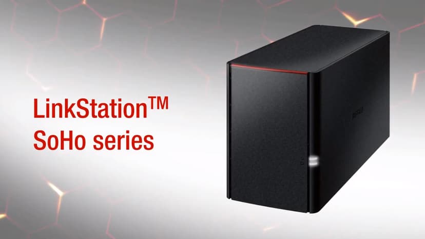 BUFFALO LinkStation SoHo 220 12TB 2-Bay NAS Network Attached Storage with HDD Hard Drives Included NAS Storage That Works as Small Office and Home Cloud or Network Storage Device for Home Office