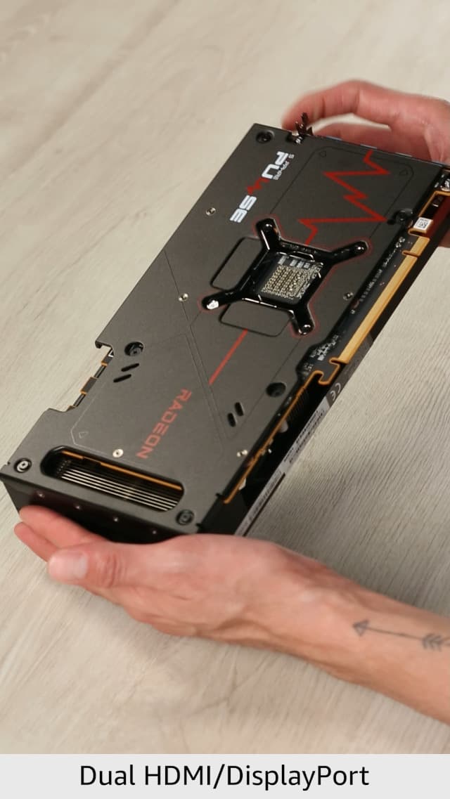 Sapphire 11339-04-20G Pulse AMD Radeon RX 7600 XT Gaming Graphics Card with 16GB GDDR6, AMD RDNA 3