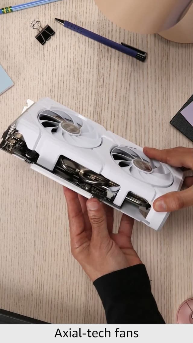 ASUS Dual GeForce RTX 4060 EVO White OC Edition 8GB GDDR6 Gaming Graphics Card White (Nvidia GeForce RTX4060 DLSS3, 246 AI Tops, PCIe 4.0, 1x HDMI 2.1a, 3X DisplayPort 1.4a,