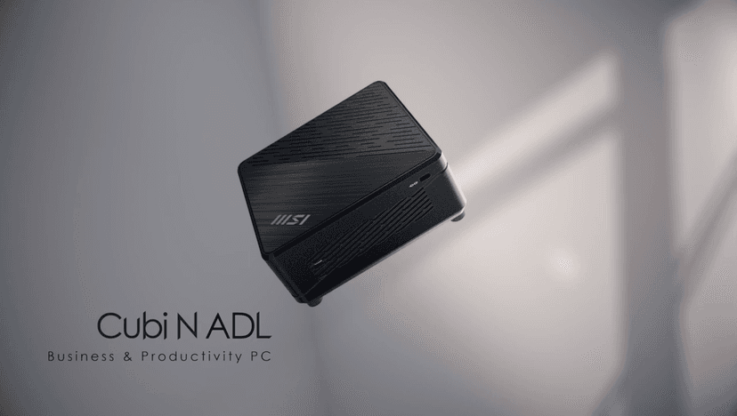 MSI Cubi 5 Professional Mini PC, 12th Gen Intel i5-1235U Processor (Beats Ryzen 7 5700U), 16GB RAM, 512GB SSD, Wi-Fi 6, Windows 11 Pro, Support 4K@60Hz Display, Seamless Multitasking at Work/Gaming